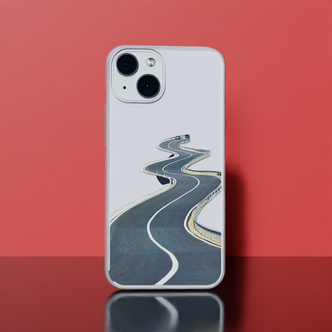 Wavy Road- Soft Transparent Silicon Case