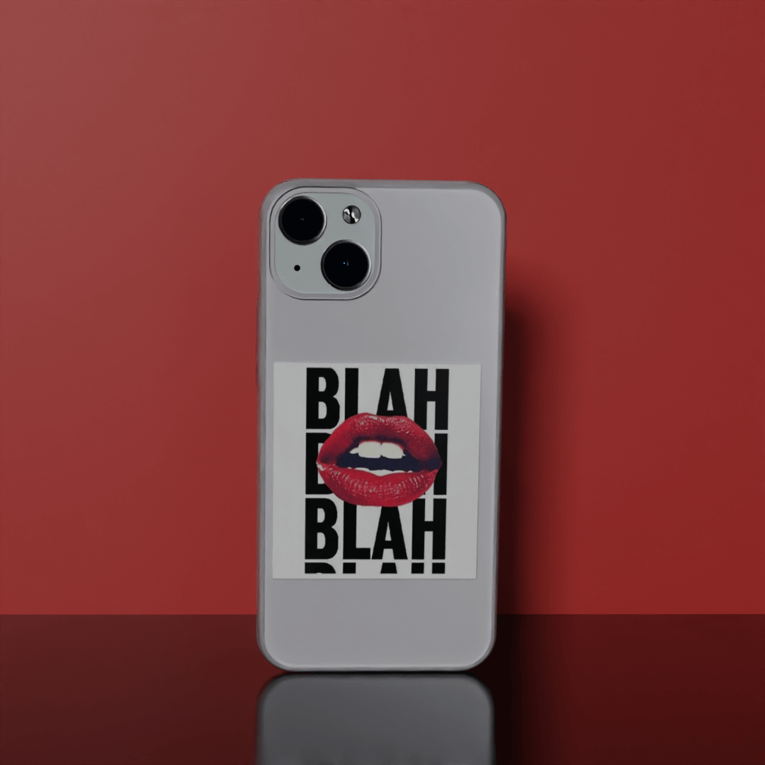 Blah Blah Blah - Soft Transparent Silicon Case