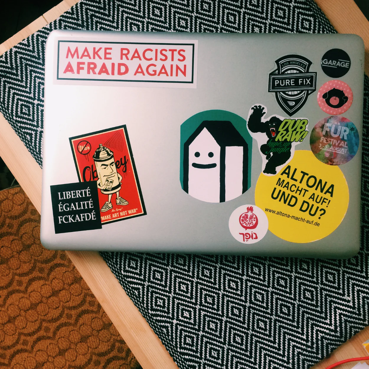 Don't Touch My Laptop Sticker