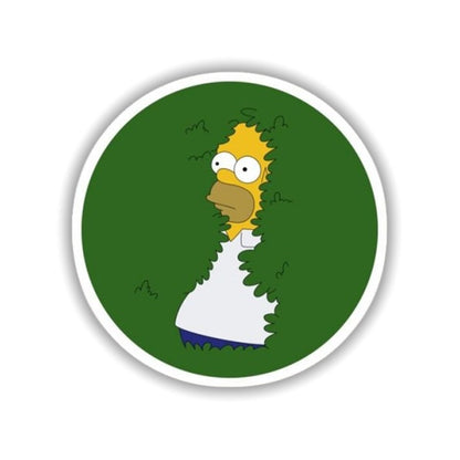 Hiding Homer Sticker