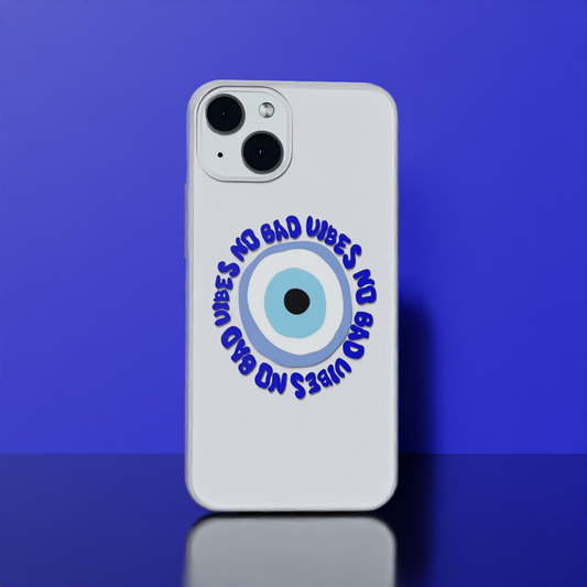 No Bad Vibes Evil Eye - Soft Transparent Silicon Case