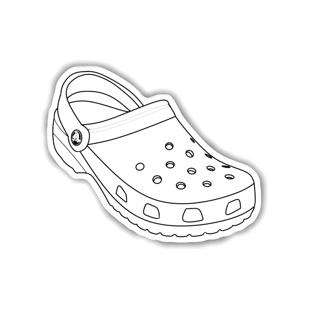 White Croc Sticker