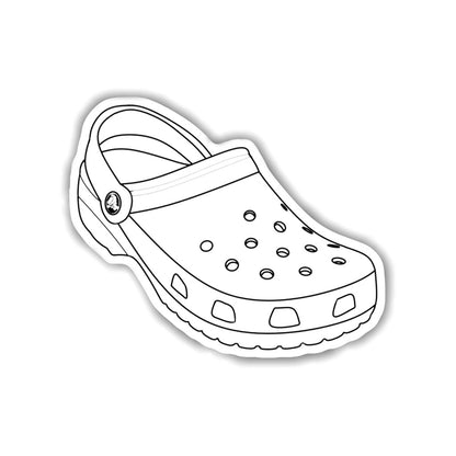 White Croc Sticker