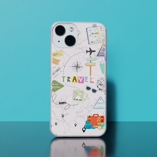 Travel The World - Soft Transparent Silicon Case