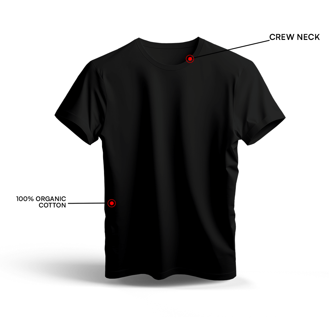 Slim fit short sleeve Black T-shirt