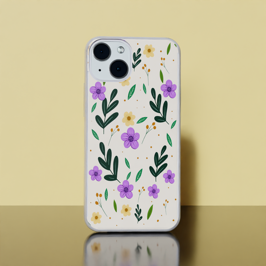 Lavender Delight - Soft Transparent Silicon Case