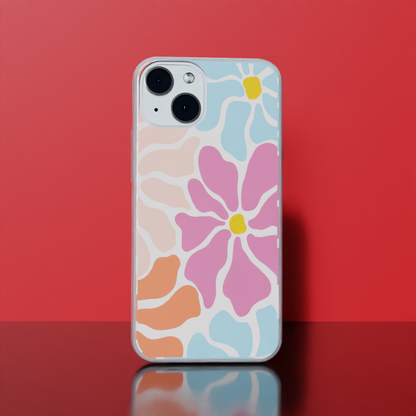 Retro Floral - Soft Transparent Silicon Case