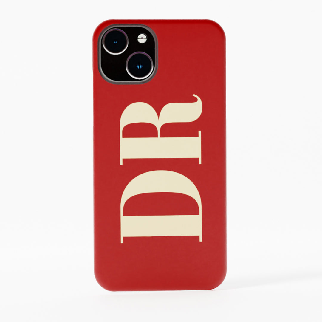 Chic Custom Lettering Matte Finished Case