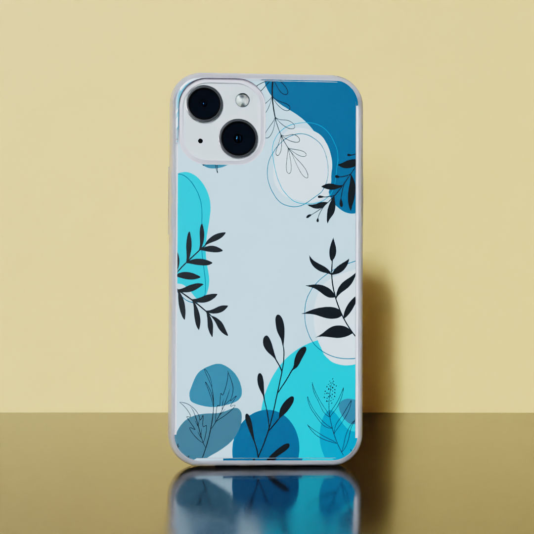 Blue Blossom - Soft Transparent Silicon Case