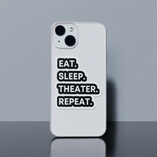 Eat Sleep Theater Repeat - Soft Transparent Silicon Case