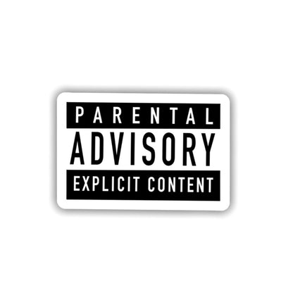 Parental Advisory Explicit Content Sticker