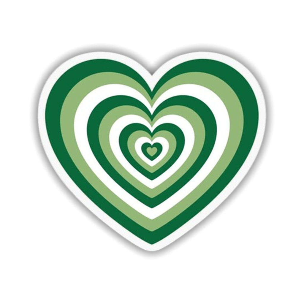 Green Heart Sticker