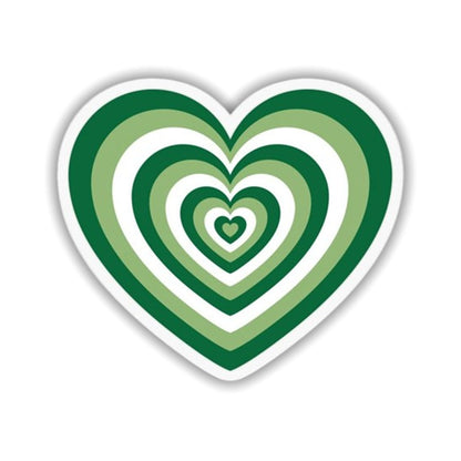 Green Heart Sticker