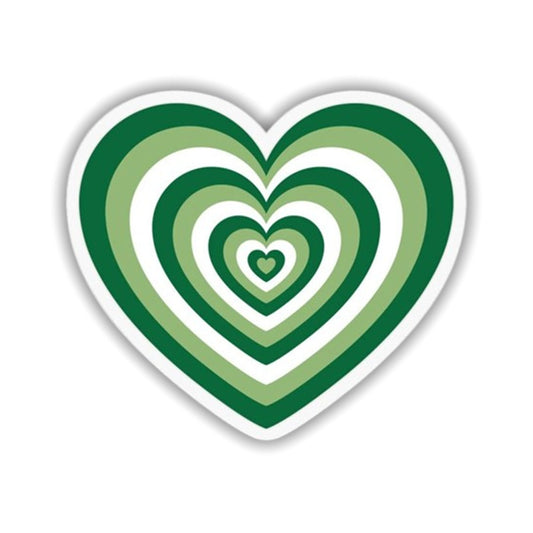 Green Heart Sticker