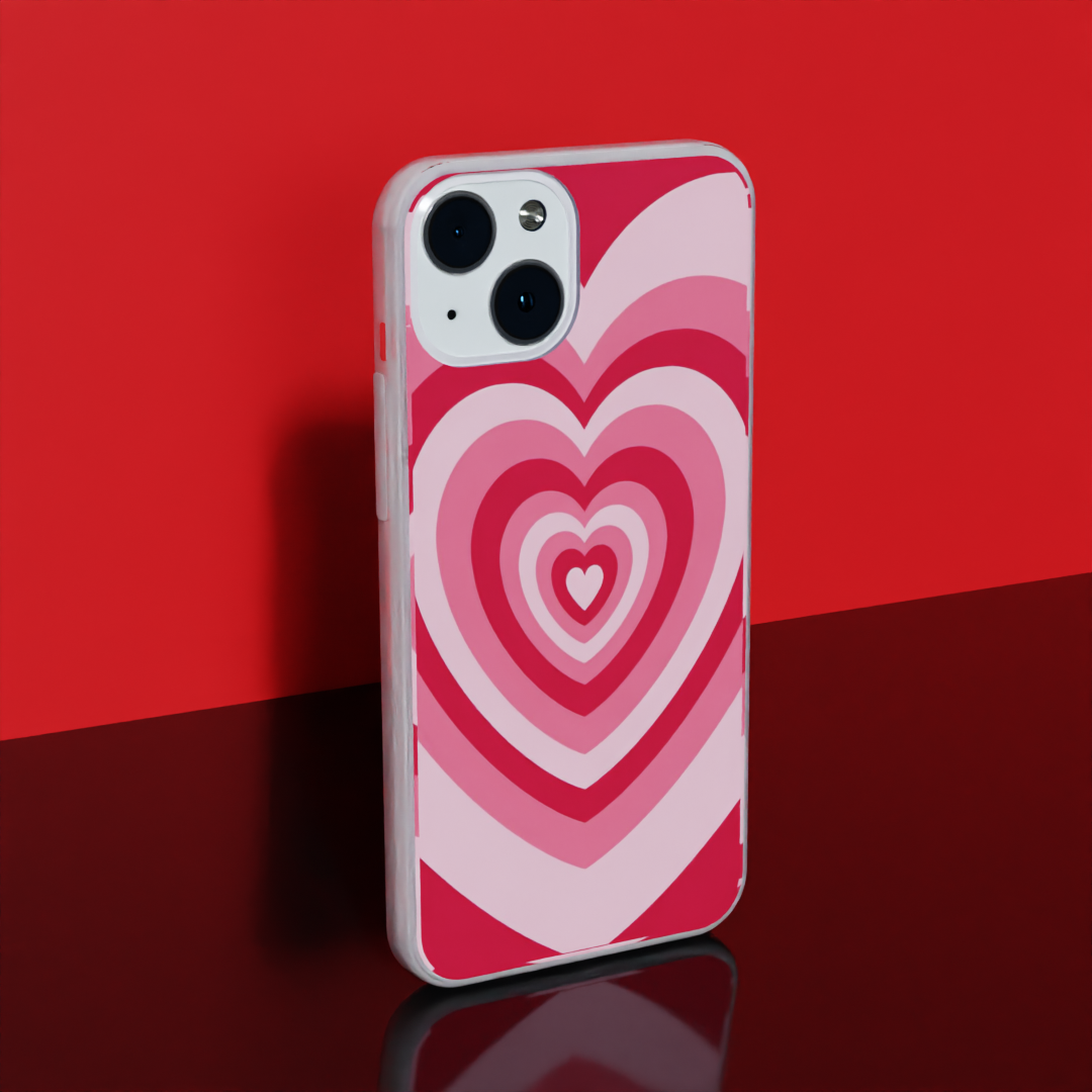 Red Love Vibes - Soft Transparent Silicon Case