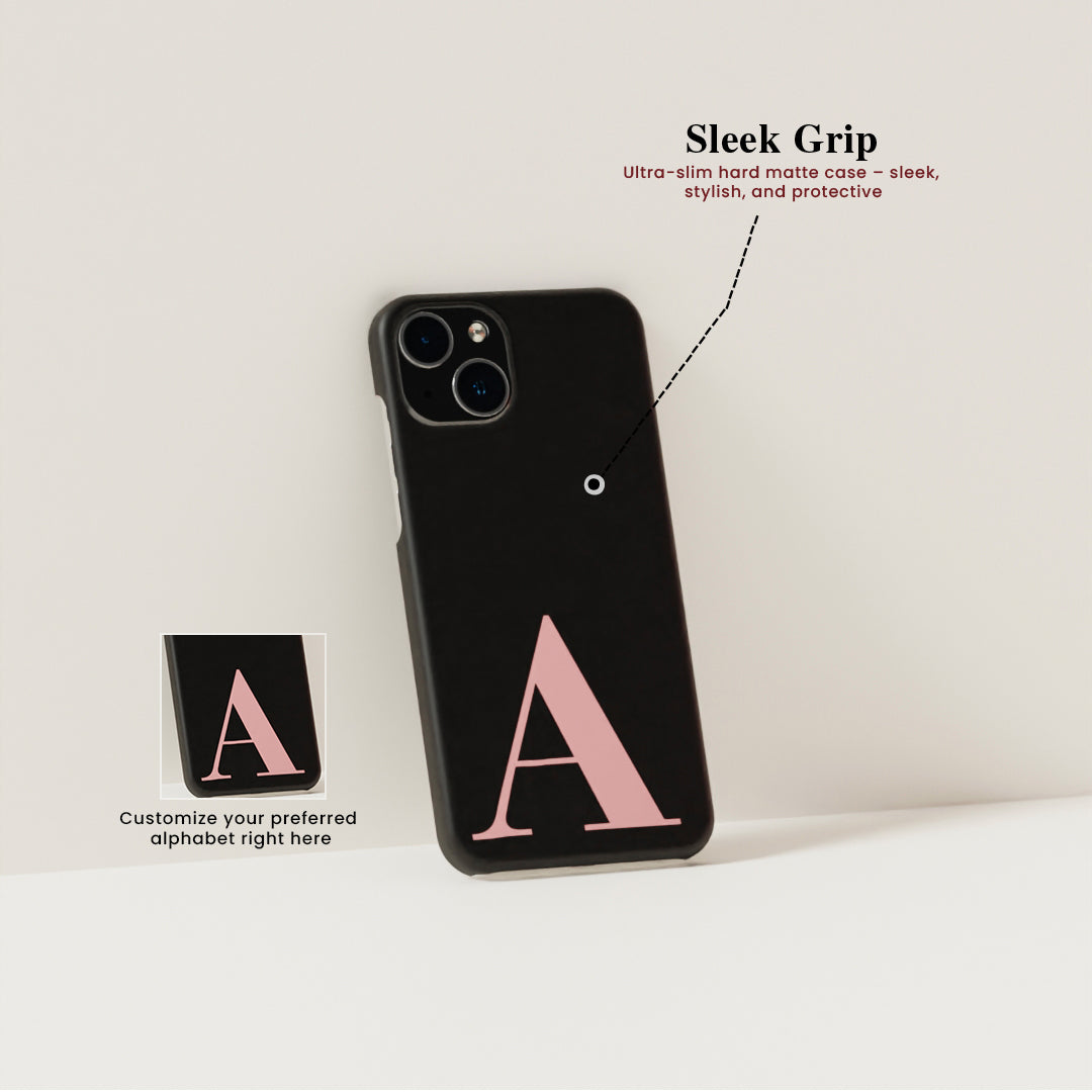 Stylish Monogram Matte Finished Case