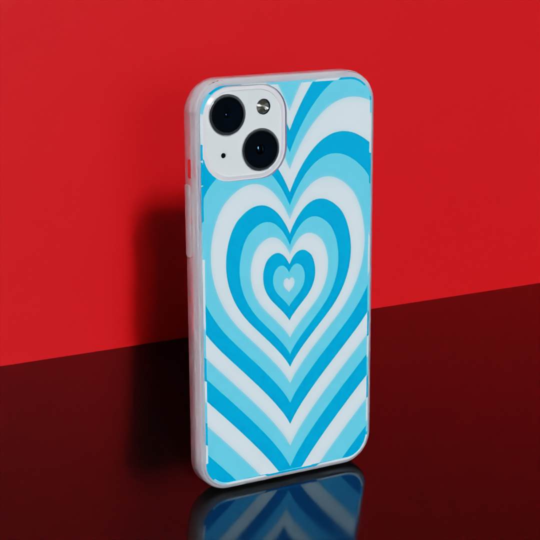 Blue Love Vibes - Soft Transparent Silicon Case