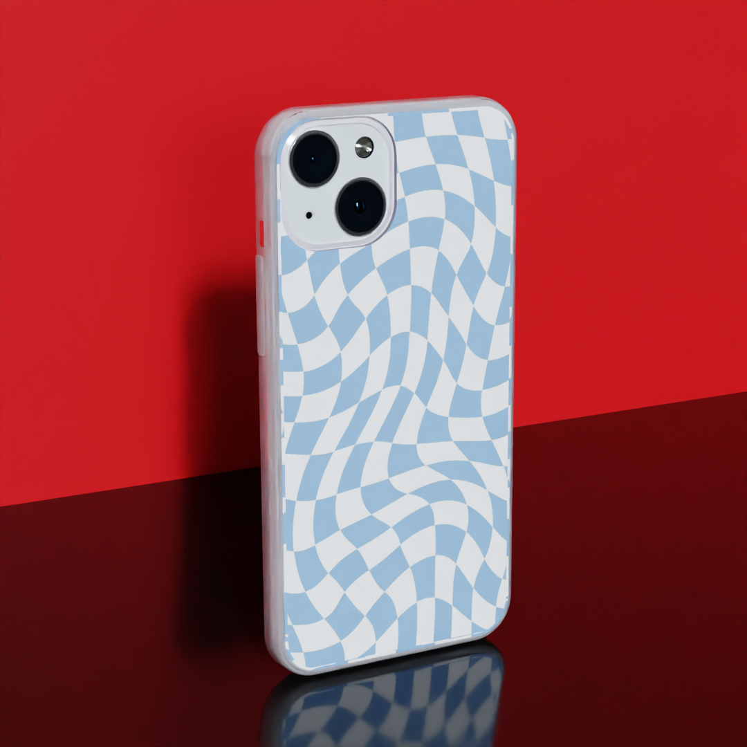 Checker Box  - Soft Transparent Silicon Case