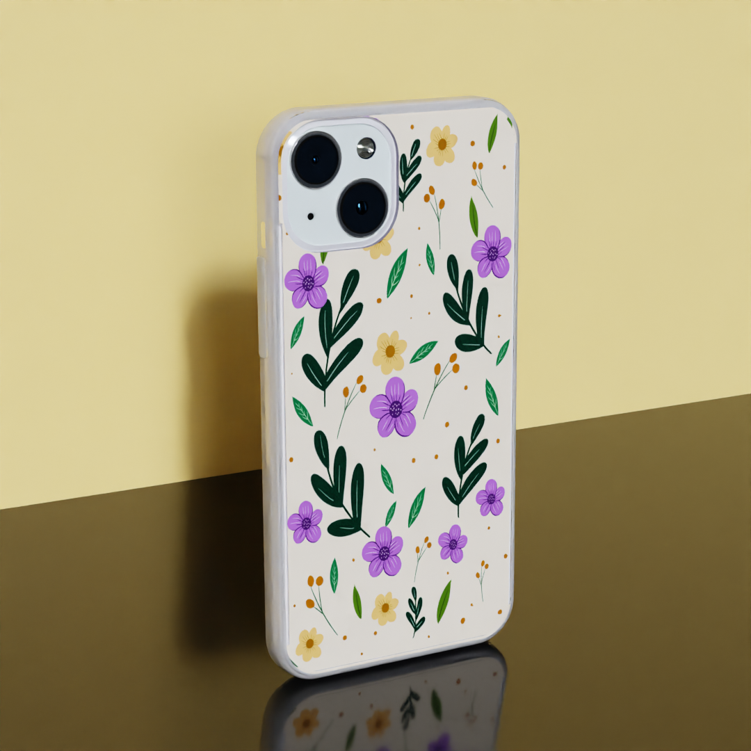 Lavender Delight - Soft Transparent Silicon Case