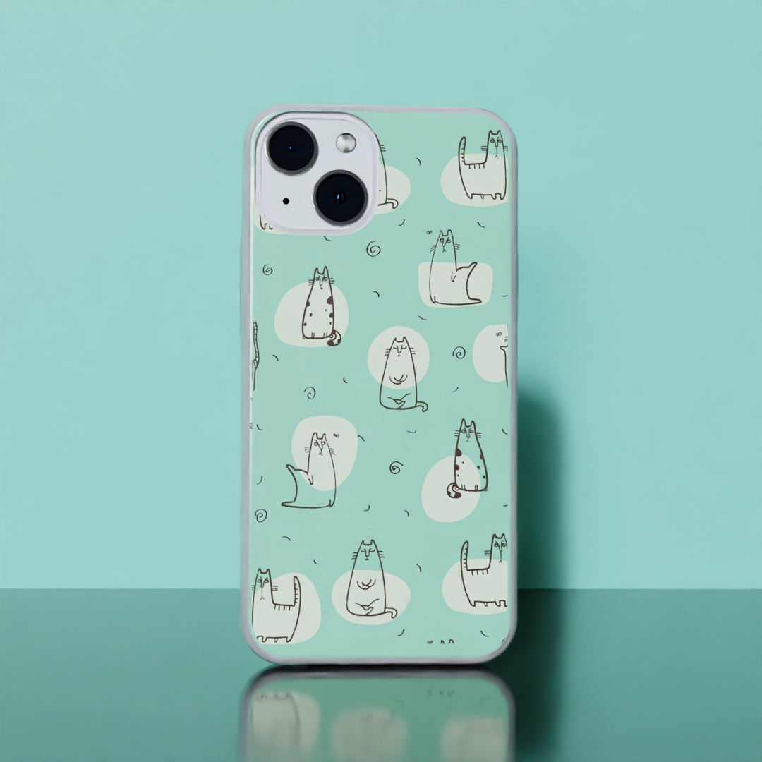 Funny cat Pose - Soft Transparent Silicon Case