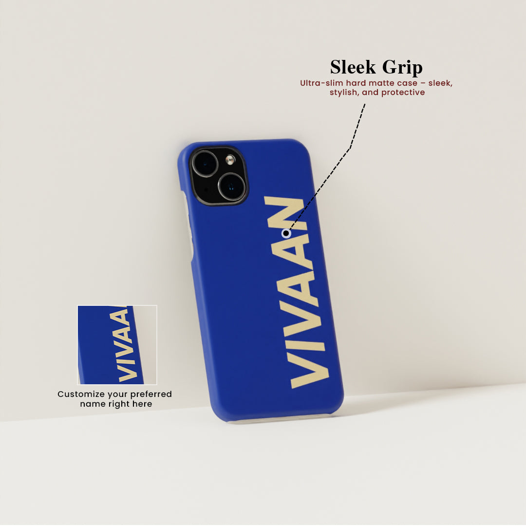 Minimalist Personalized Name Matte Finished Case