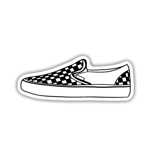 Black & White Sneaker Sticker