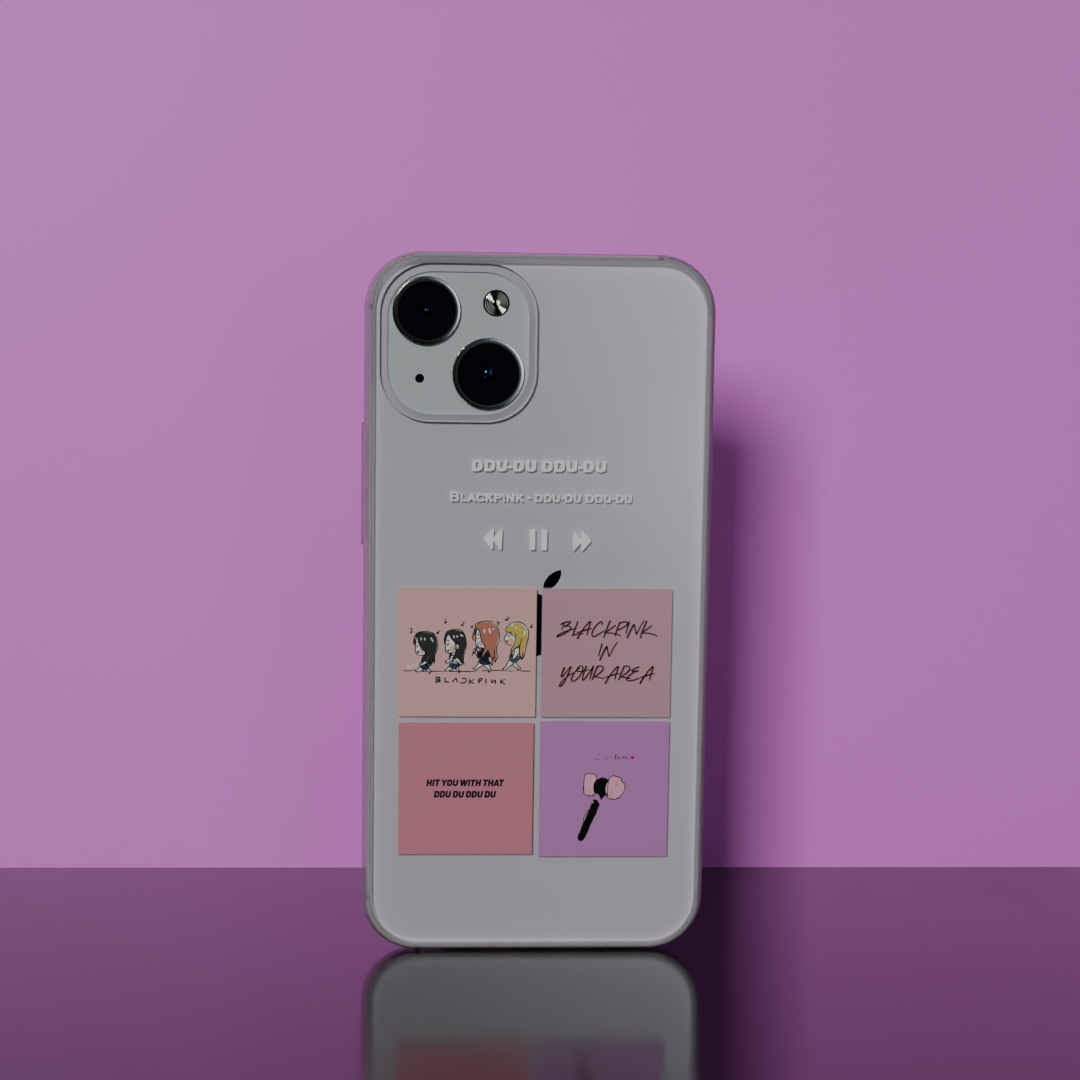 Black Pink - Soft Transparent Silicon Case