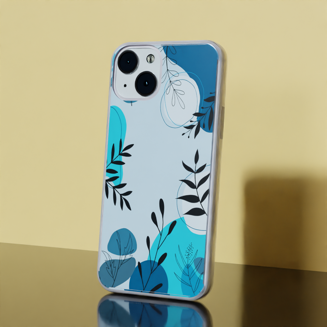 Blue Blossom - Soft Transparent Silicon Case