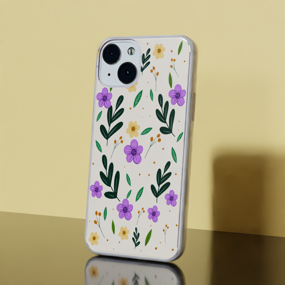 Lavender Delight - Soft Transparent Silicon Case