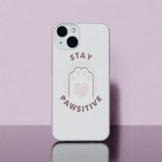 Stay Pawsitive - Soft Transparent Silicon Case