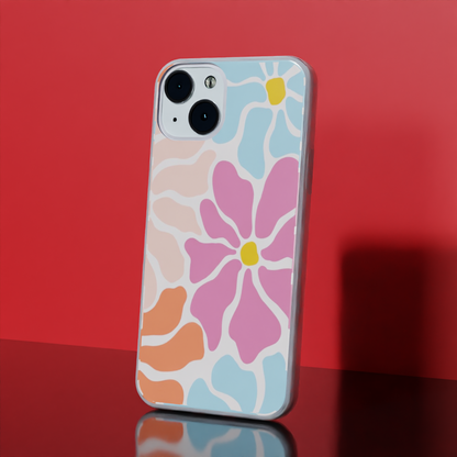 Retro Floral - Soft Transparent Silicon Case