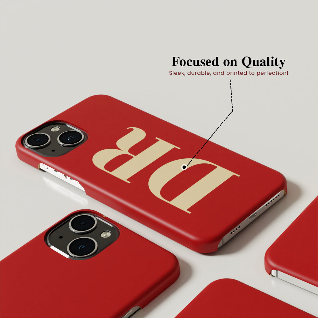 Chic Custom Lettering Matte Finished Case