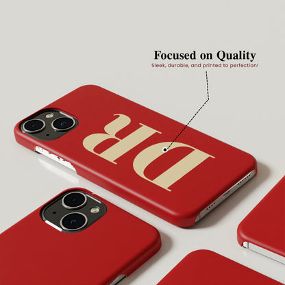 Chic Custom Lettering Matte Finished Case