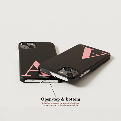 Stylish Monogram Matte Finished Case