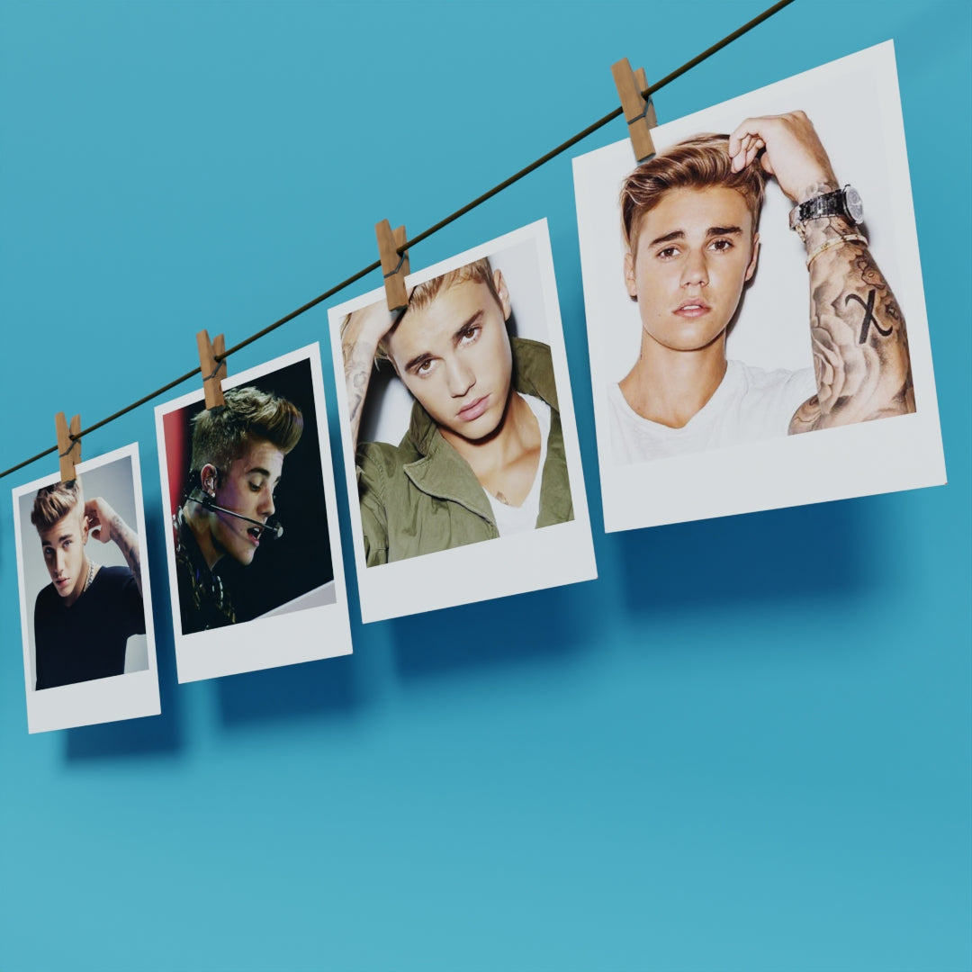 Justin Bieber Polaroids Pack Of 12