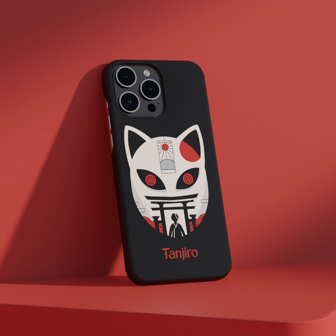 Tanjiro Fox Mask - Matte Finish Hard Case