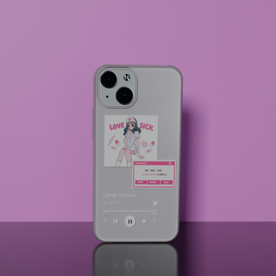 Love Sick - Soft Transparent Silicon Case