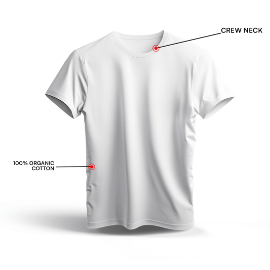 Slim fit short sleeve White T-shirt