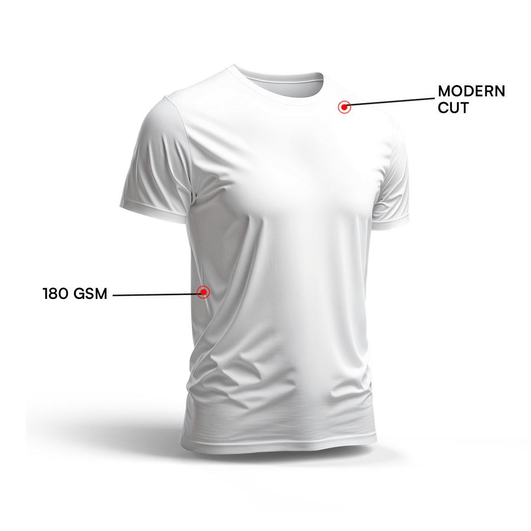 Slim fit short sleeve White T-shirt