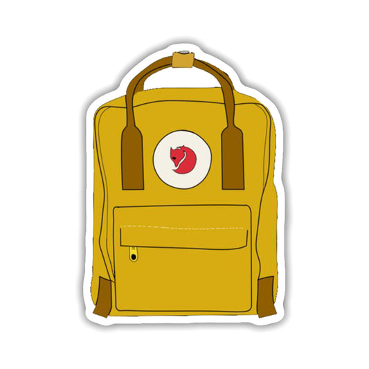 Kanken Yellow Bag Sticker