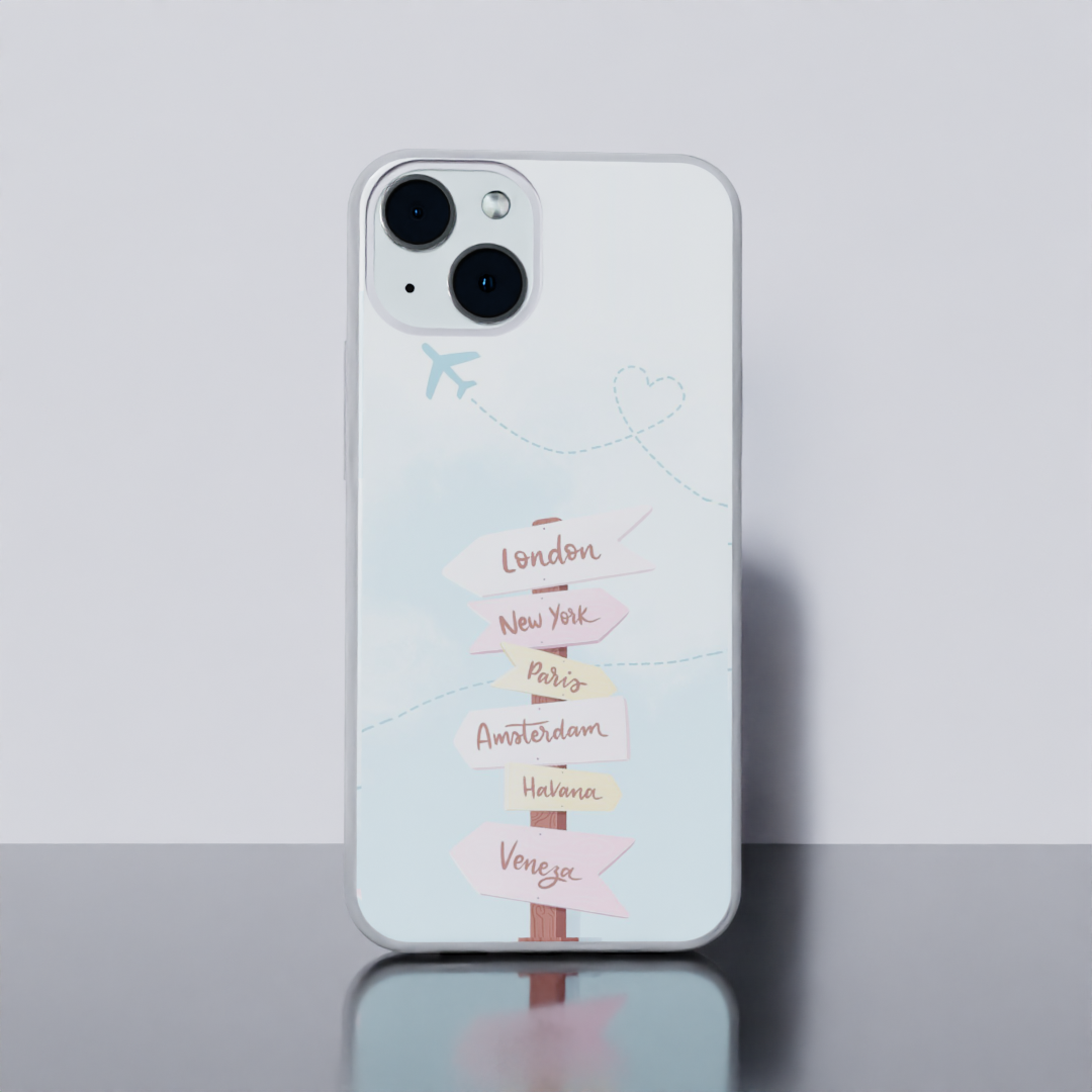 Travel Await  - Soft Transparent Silicon Case