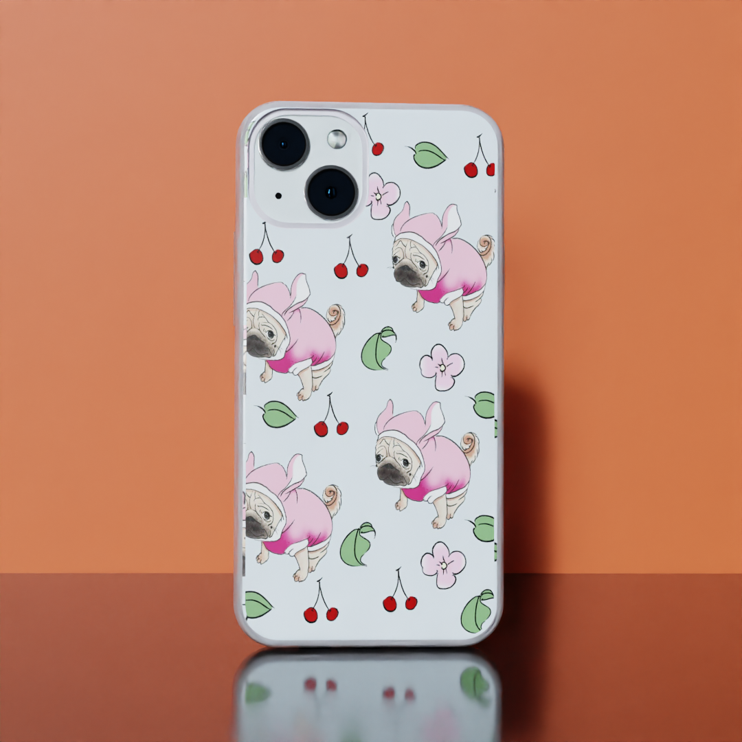 Cherry Furry - Soft Transparent Silicon Case