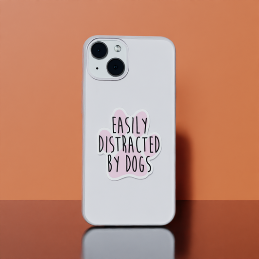 Easily Distracted By Dogs - Soft Transparent Silicon Case