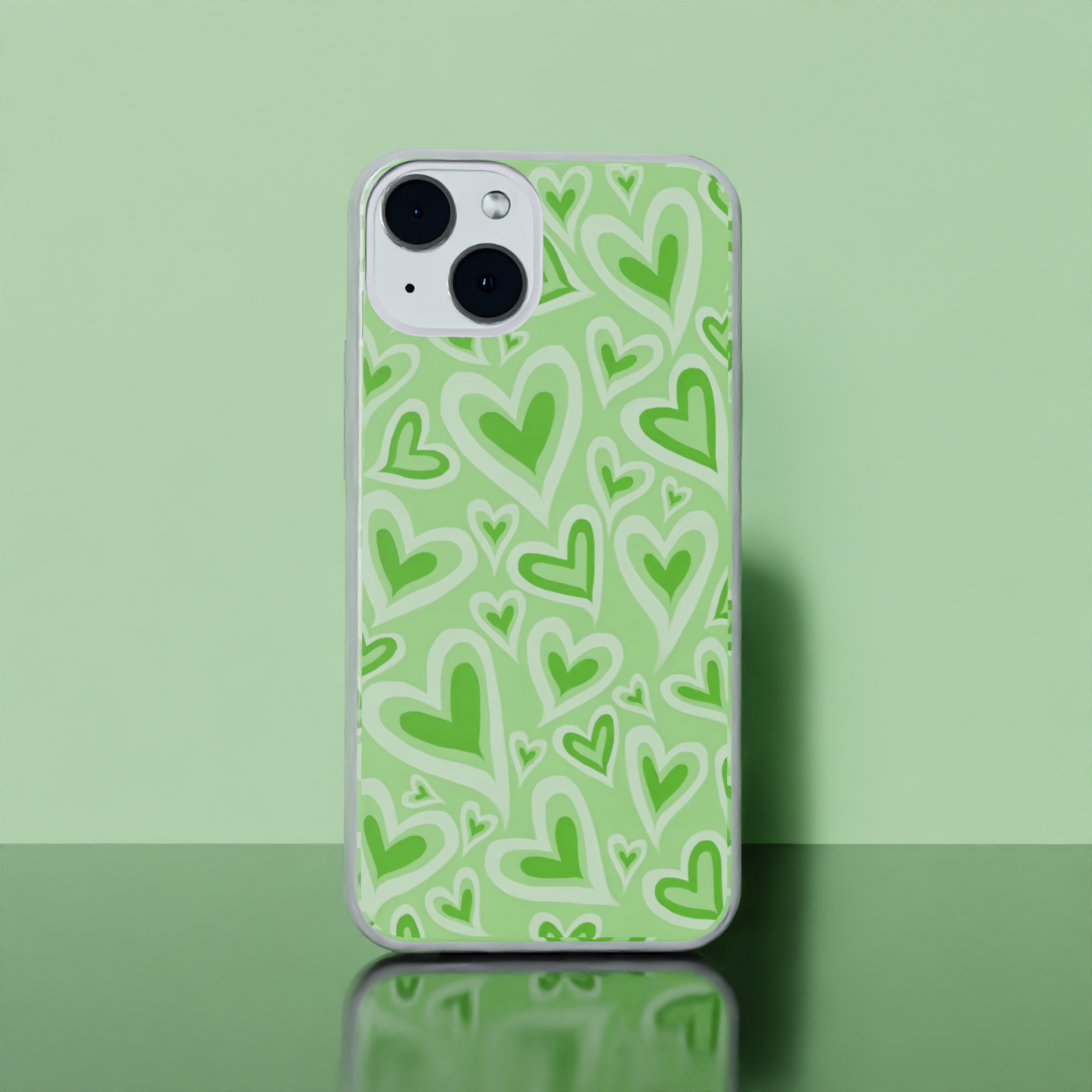 Green Love Vibes - Soft Transparent Silicon Case