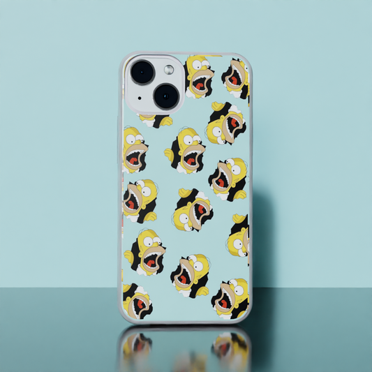 Homer Simpson  - Soft Transparent Silicon Case