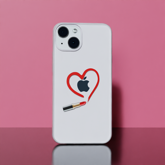 Lipstick Love - Soft Transparent Silicon Case