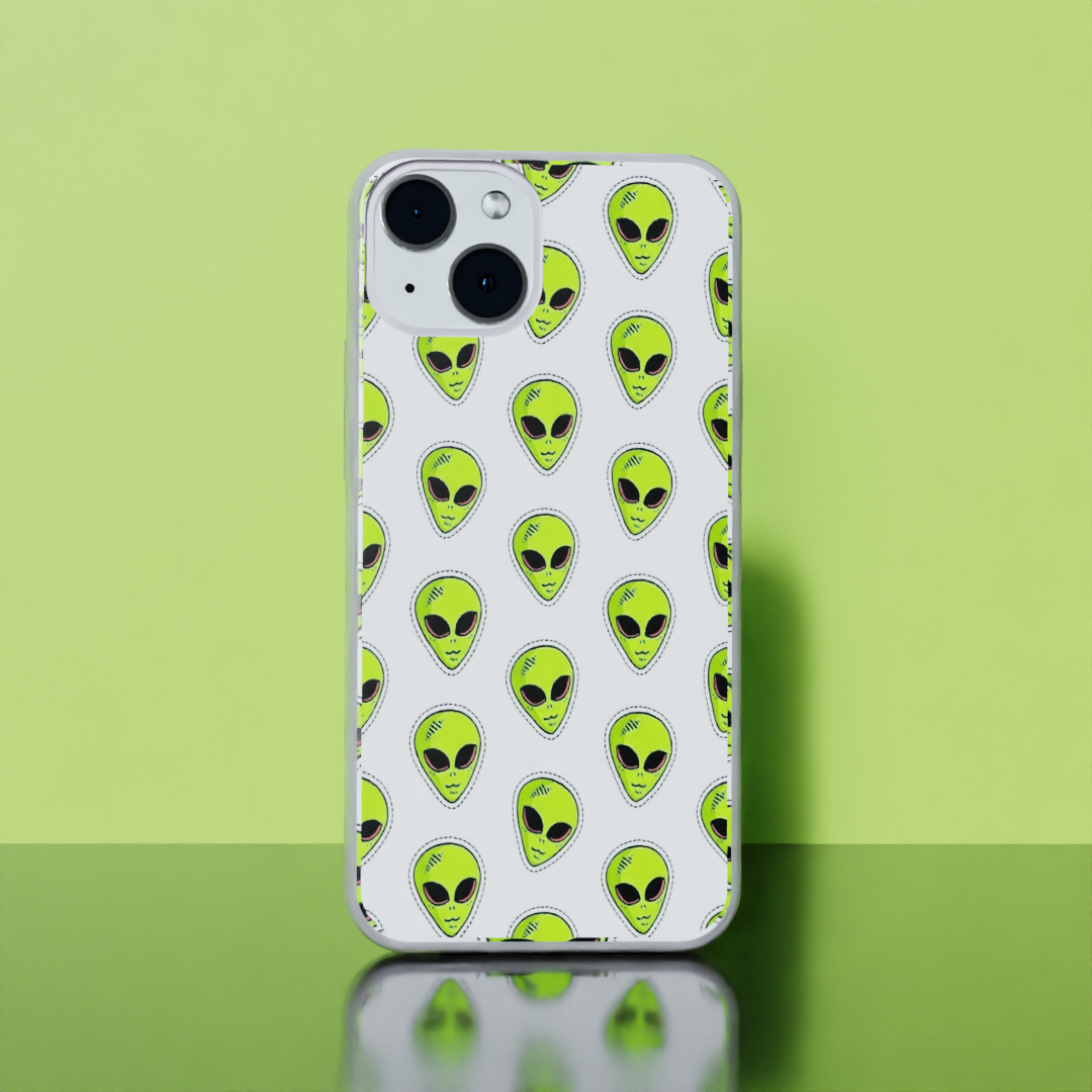 Neon Aliens  - Soft Transparent Silicon Case