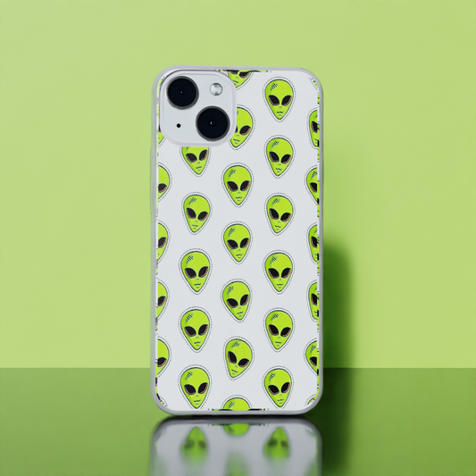 Neon Aliens  - Soft Transparent Silicon Case