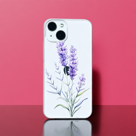 Purple Serenity - Soft Transparent Silicon Case