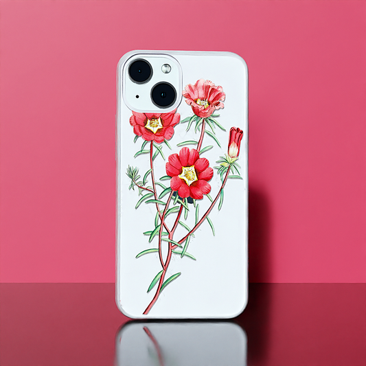 Red Blossom - Soft Transparent Silicon Case